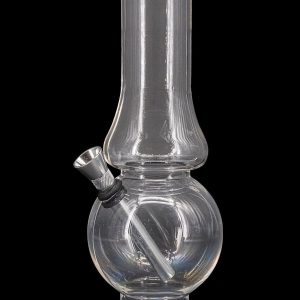JM Plastics Acrylic Straight Tube Bubble Flare Bong