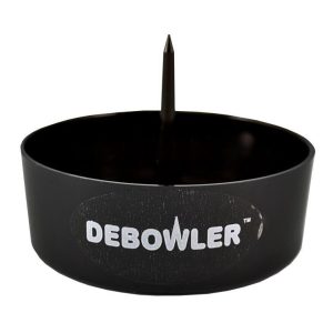 Debowler Ashtray w/ Cleaning Spike | 4 Inch - Debowler Black