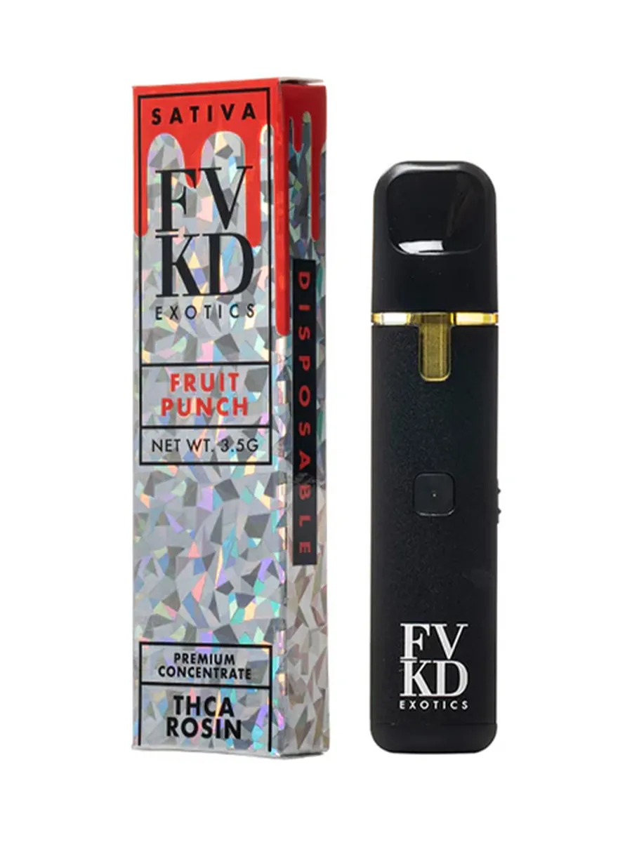 Fruit Punch FVKD Exotics THC A Rosin Disposable 3