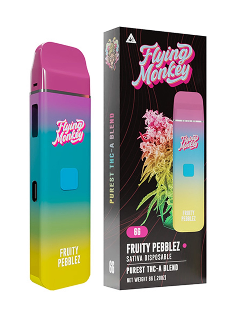 Fruity Pebblez Flying Monkey Purest THC A Blend Disposable 6G