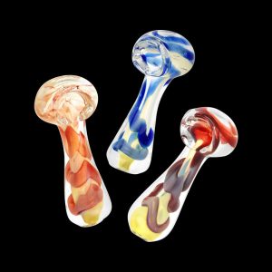 Fumed Jumbo Swirl Spoon Pipe
