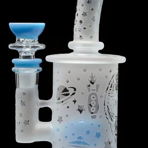 Calibear Sandblasted Flower Of Life Mini Can Bong