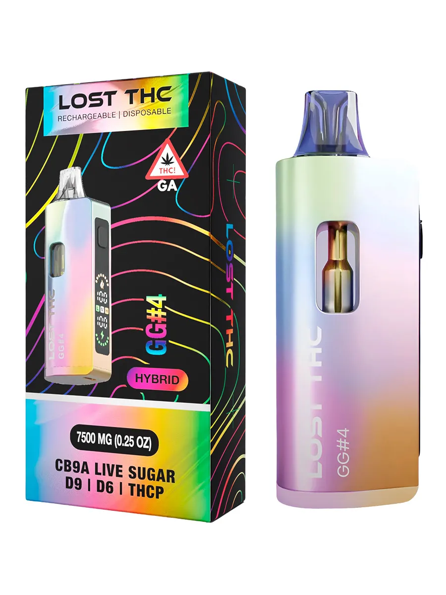 GG4 Lost THC D9D6THCPTHCA Live Sugar Rechargeable Disposable