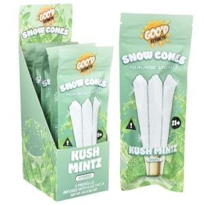 GOO'D Snow Cones THCA Pre-Rolls | 3g | 3pc | 5pk Display - Kush Mints