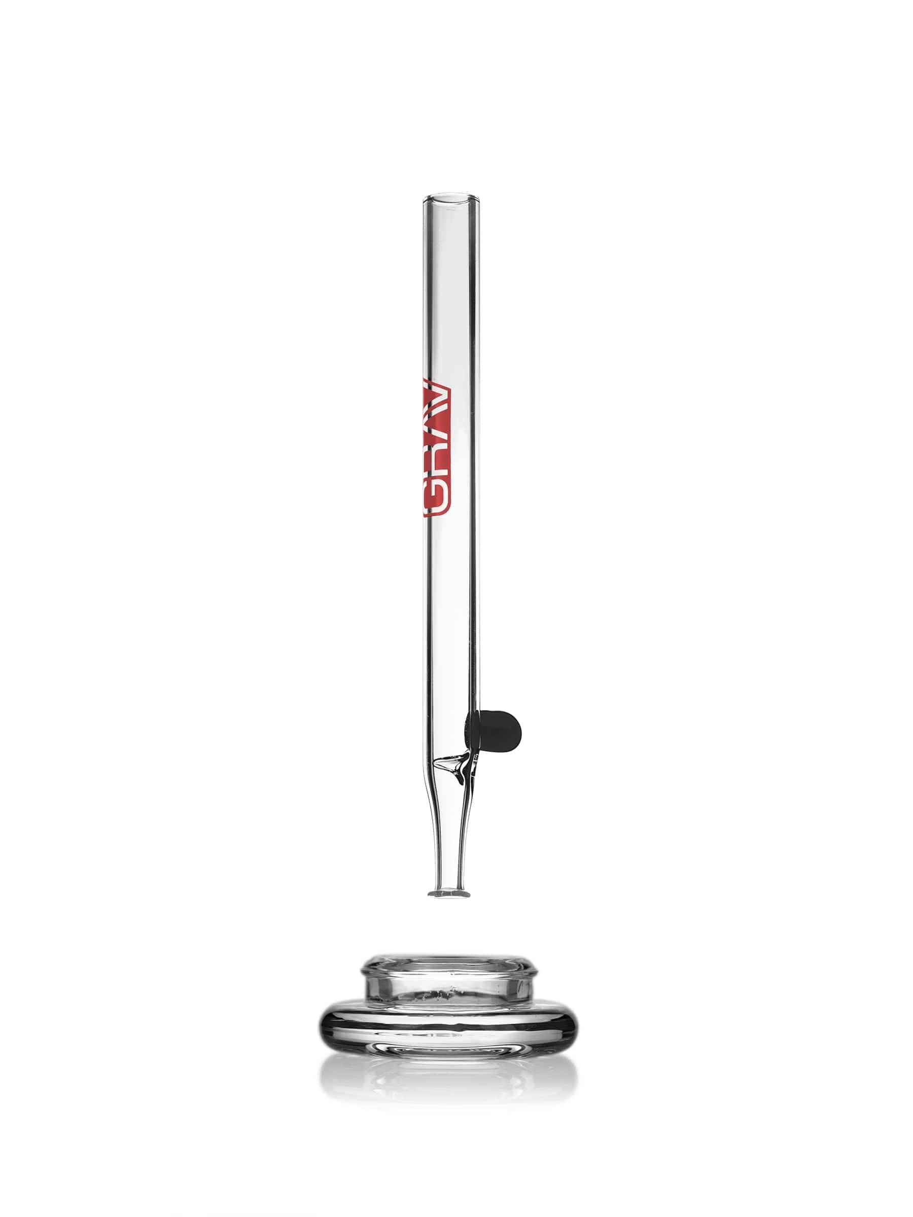 GRAV® Clear Vapor Straw & Dish - Red