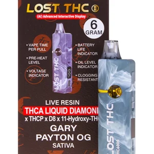 Gary Payton OG Lost THC THC-A Diamond Disposable 6G
