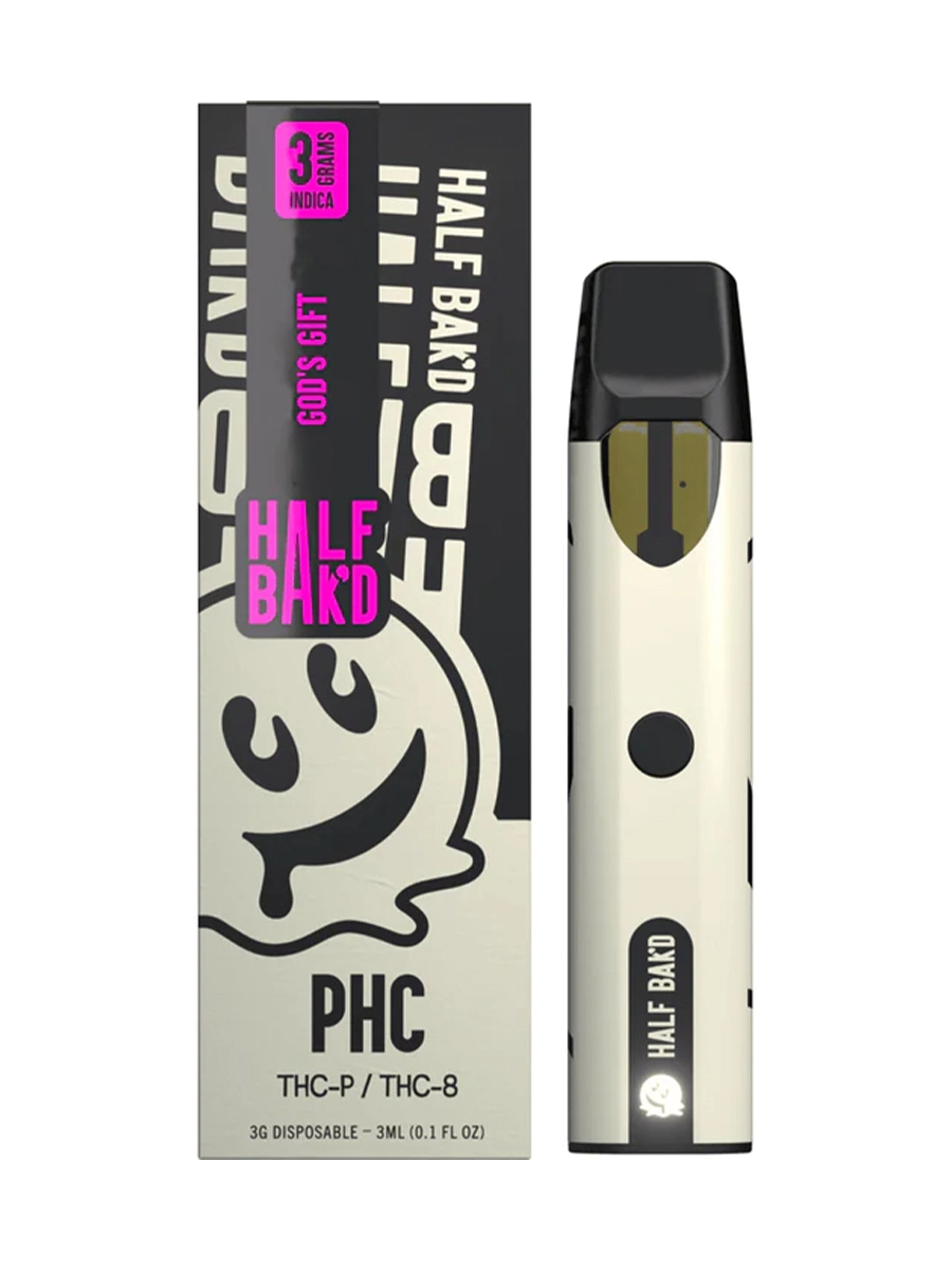 GodS Gift Half Bakd PHC THC P THC 8 Disposable Vape 3G