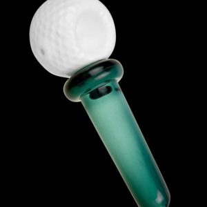 Golf Ball & Tee Glass Hand Pipe