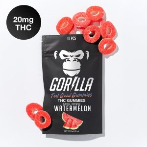 Gorilla THC Gummies - 20MG Delta 9 (10pc) - Watermelon