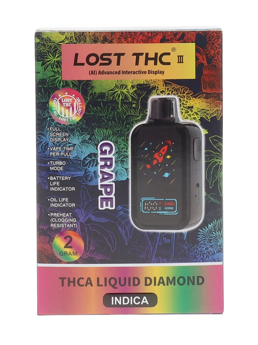 Grape Lost THC THC A Liquid Diamond Disposable 2G