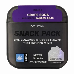 Grape Soda | Rainbow Belts BOUTIQ THCA Infused Mini Pre-Rolls 5ct 0.5G
