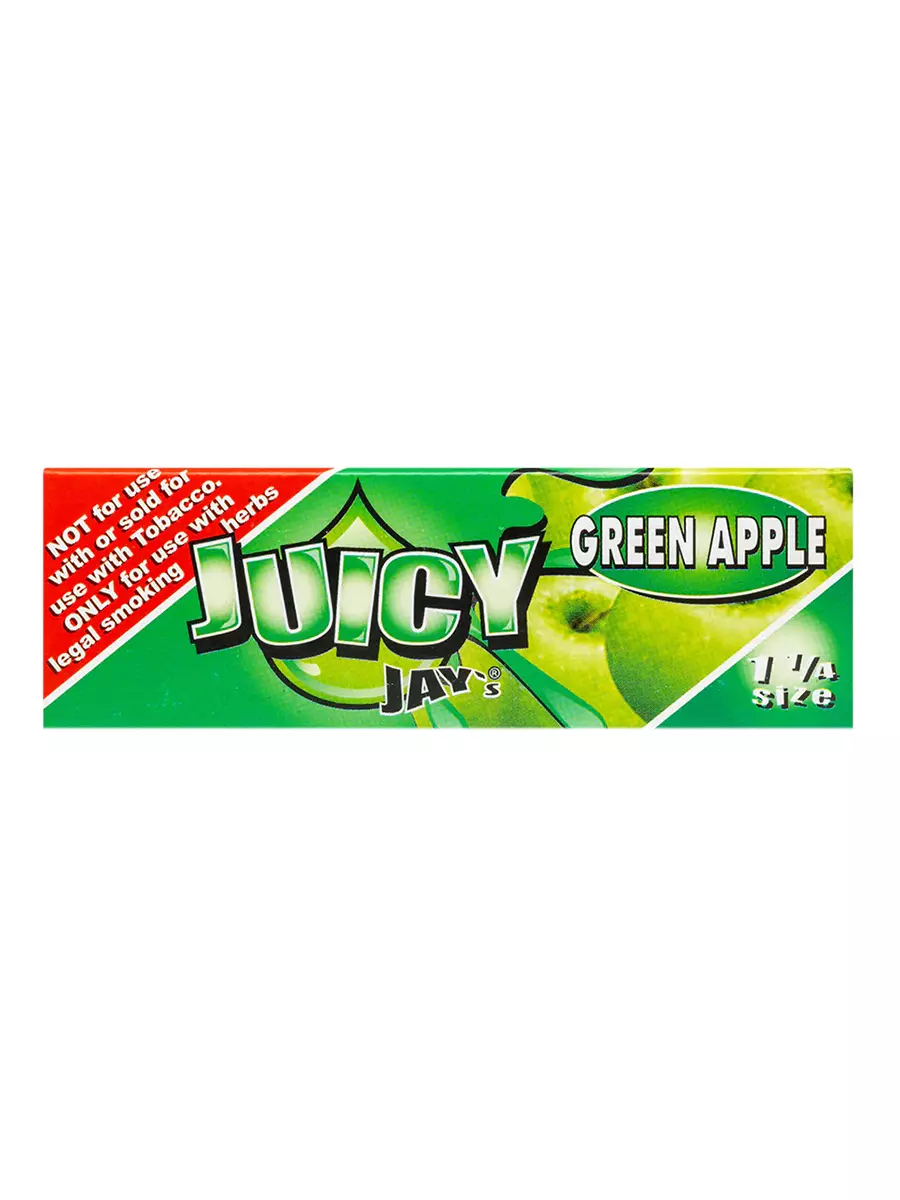 Green Apple Juicy Jays 1 14 Rolling Papers