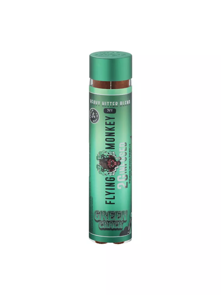 Green Crack Flying Monkey Heavy Hitter D8THCP Pre Rolls 2G