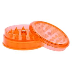 Grind-and-Store Acrylic Grinder | 3pc | 2.2" - Orange
