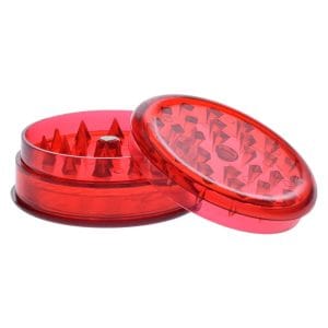 Grind-and-Store Acrylic Grinder | 3pc | 2.2" - Red