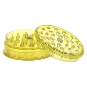 Grind-and-Store Acrylic Grinder | 3pc | 2.2" - Yellow