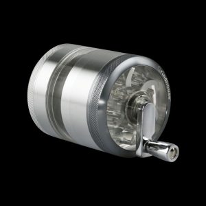 Pulsar 2.5"" Aluminum 4pc Grinder w/ Crank & Stash Window