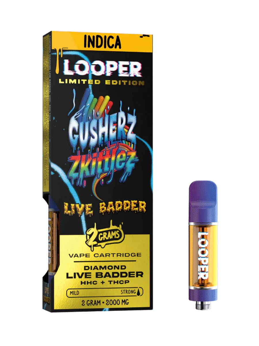 Gusherz Zkittlez Looper Limited Edition Diamond Live Badder HHCTHC P Vape 2G