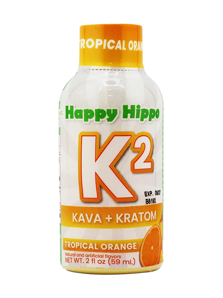 Happy Hippo K2 Tropical Orange KavaKratom 59ml