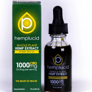 Hemplucid Full-Spectrum CBD in Hemp Seed Oil Tincture 1000mg - 1 Oz