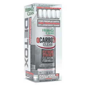 Herbal Clean QCarbo20 Clear | 20oz - Cranberry Raspberry