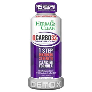Herbal Clean QCarbo32 Detox Drink | 32oz - Grape