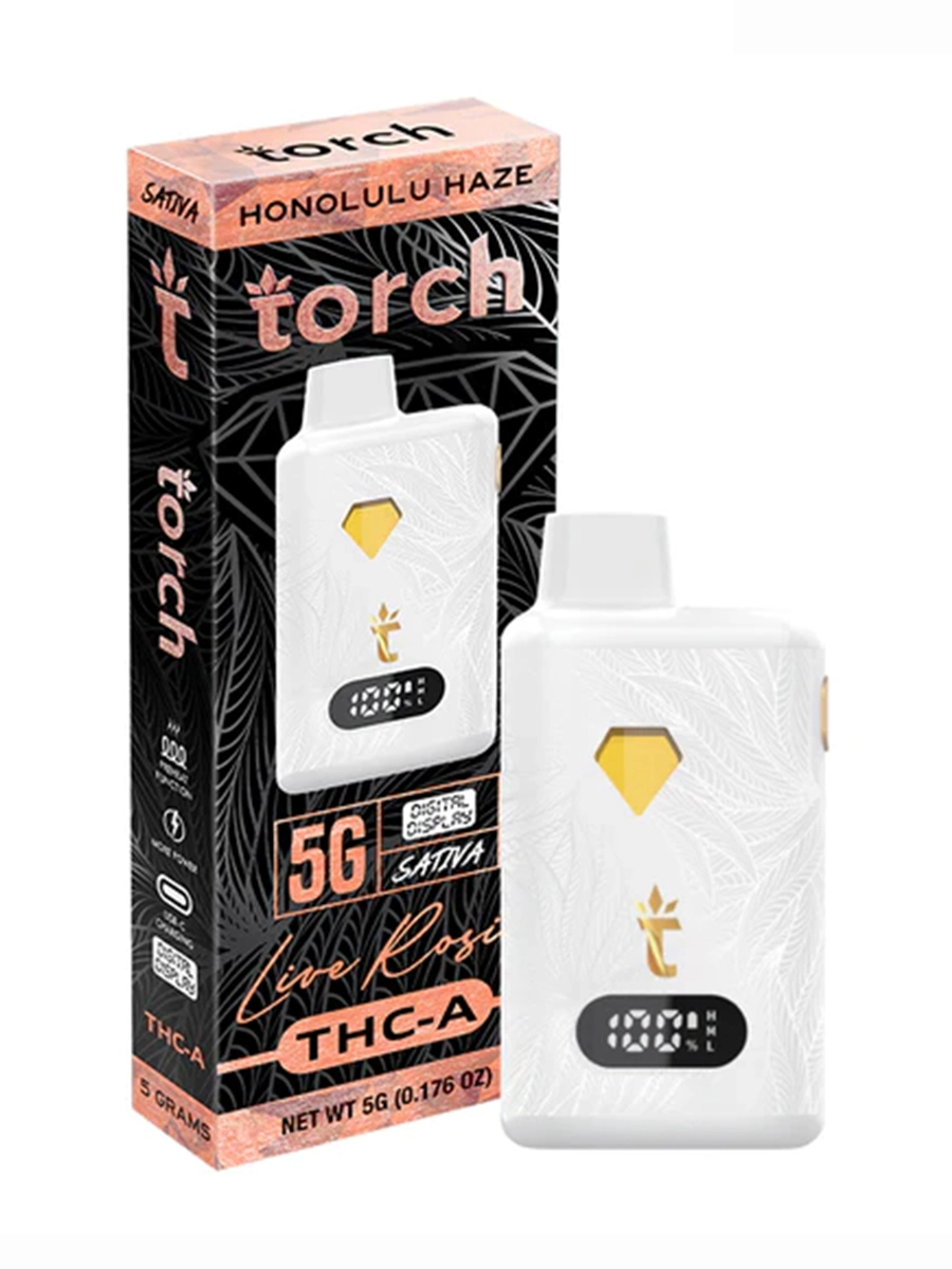 Honolulu Haze Torch Live Rosin THC A Disposable 5G