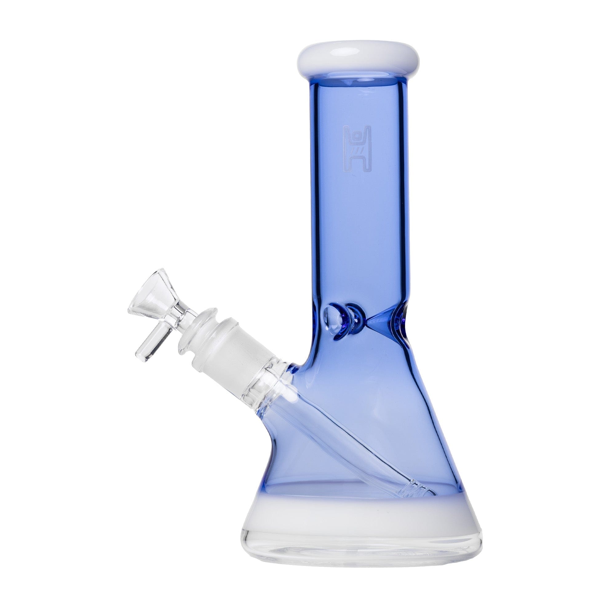 Human Grade 9" Beaker Bong - Light Blue