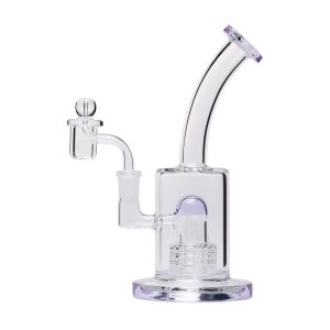 Human Grade Neo Glass Rig Water Pipe - Lavender
