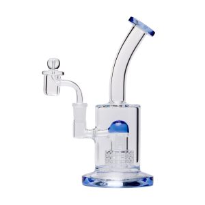 Human Grade Neo Glass Rig Water Pipe - Light Blue