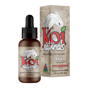 Koi CBD Hemp Extract CBD Oil Tincture / Strawberry Flavored (30 mL) 1000 mg