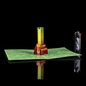 Dirty Pop Pop-Up Greeting Card - Rasta Bong