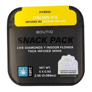 Italian Ice | Mango Melon BOUTIQ THCA Infused Mini Pre-Rolls 5ct 0.5G