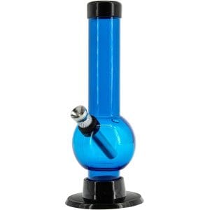 JM Enterprises 6" Acrylic Bubble Bong - Multiple Colors - Blue