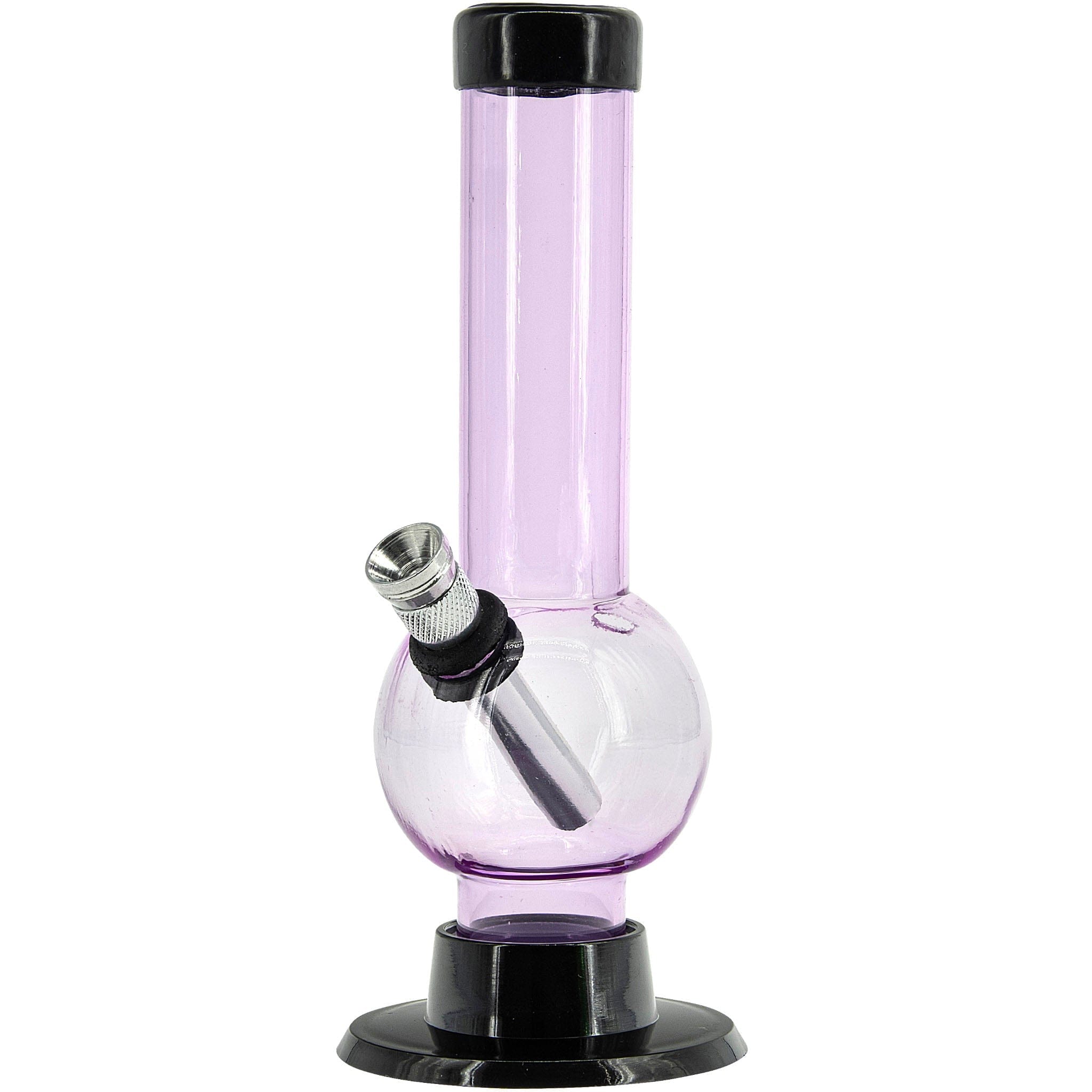 JM Enterprises 6" Acrylic Bubble Bong - Multiple Colors - Pink