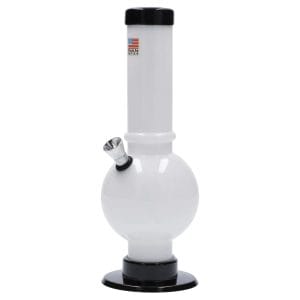 JM Plastics Bubble Base with Carb Hole Acrylic Bong - 9 in.
