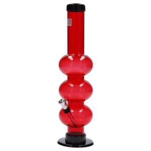 JM Plastics Triple Bubble Acrylic Bong - 12 in