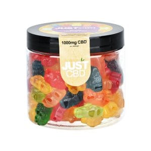 JUST CBD Gummies | 1000mg - Clear Bears | 12.3oz