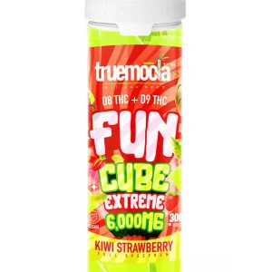Kiwi Strawberry Truemoola Fun Cube Extreme D8+D9 Gummies 6000MG