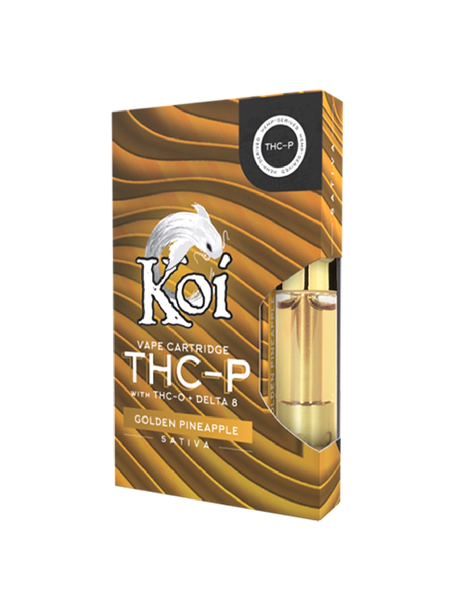 Koi THC P Vape Cartridge 1G Golden Pineapple