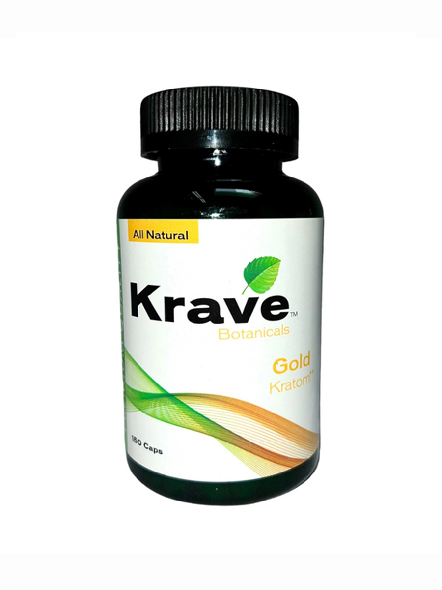 Krave Botanicals Gold Kratom Capsules 150