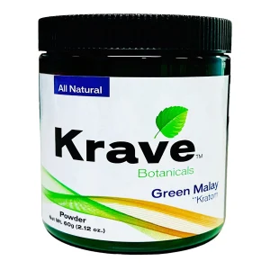 Krave Botanicals Green Malay Kratom Powder 60g
