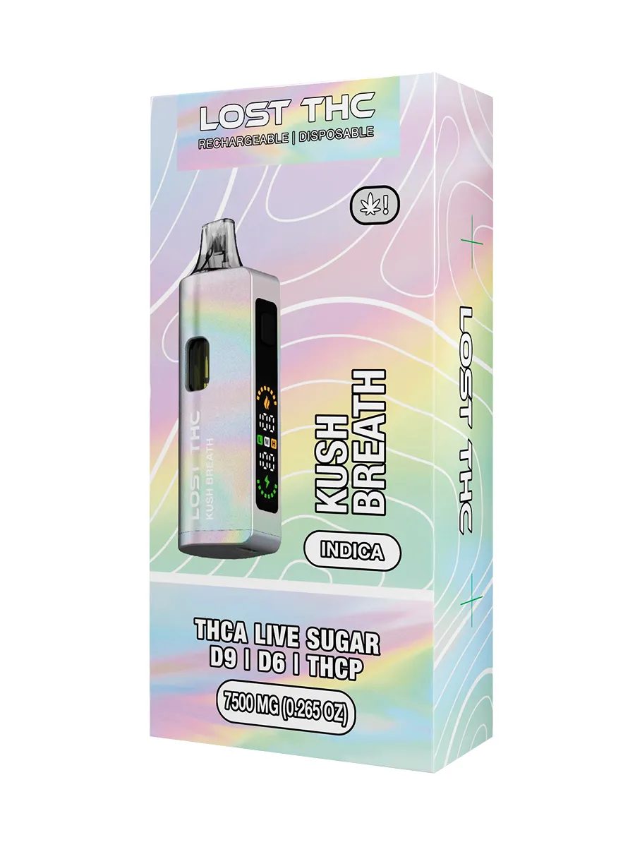 Kush Breath Lost THC D9D6THCPTHCA Live Sugar Rechargeable Disposable
