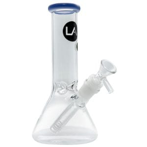 LA Pipes Beaker Bong - 8" - Amber Resin