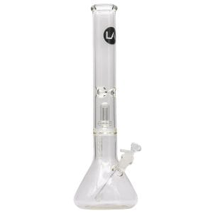 LA Pipes Thick Glass Beaker Showerhead Perc Bong - One