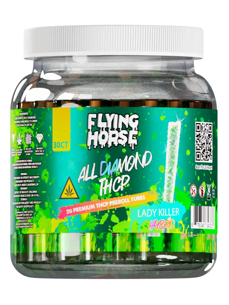 Lady Killer Flying Horse All Diamond THCP Pre Roll 1ct