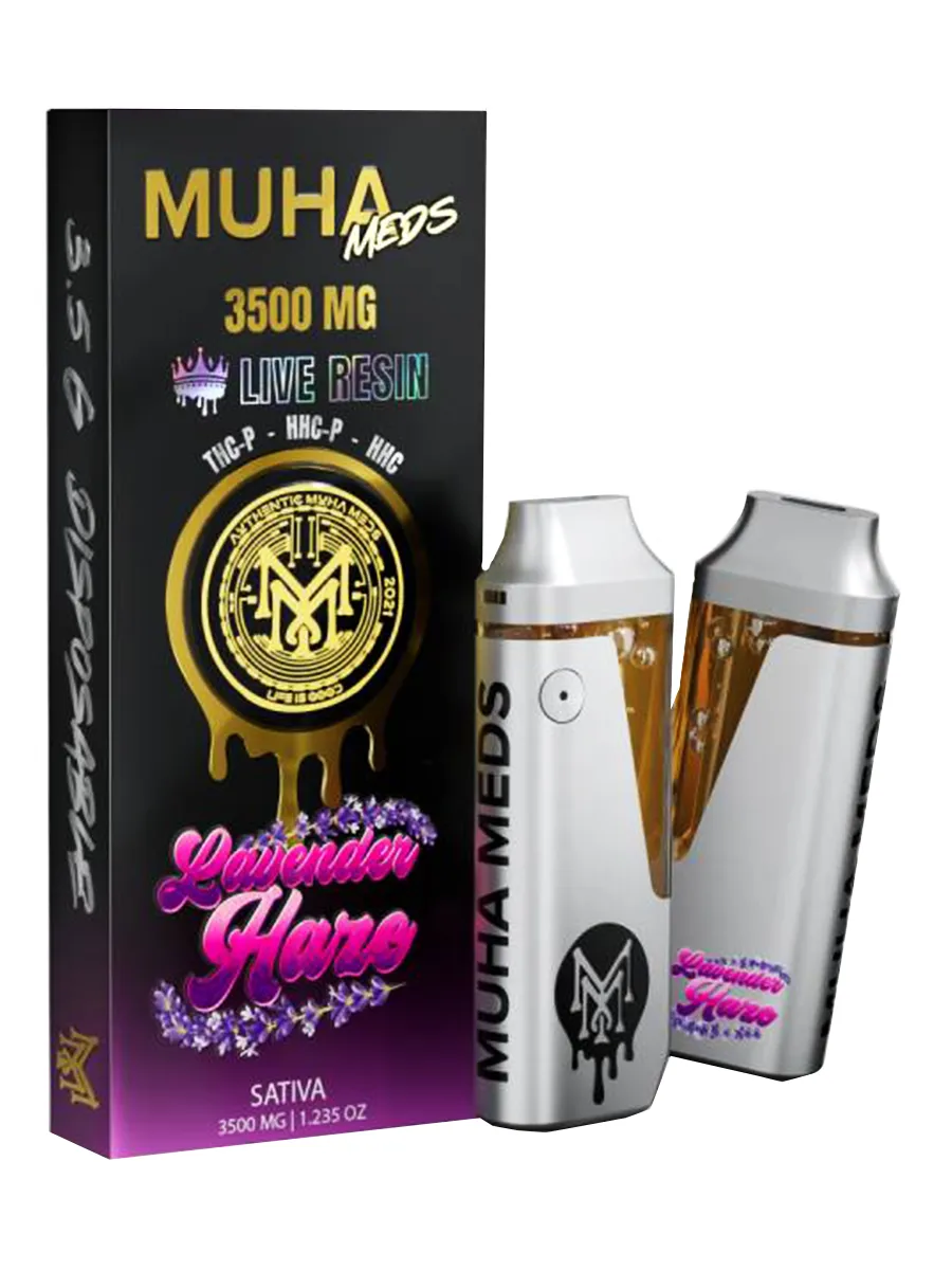 Lavender Haze Muha Meds Live Resin THCPHHCPHHC Vape 3500MG