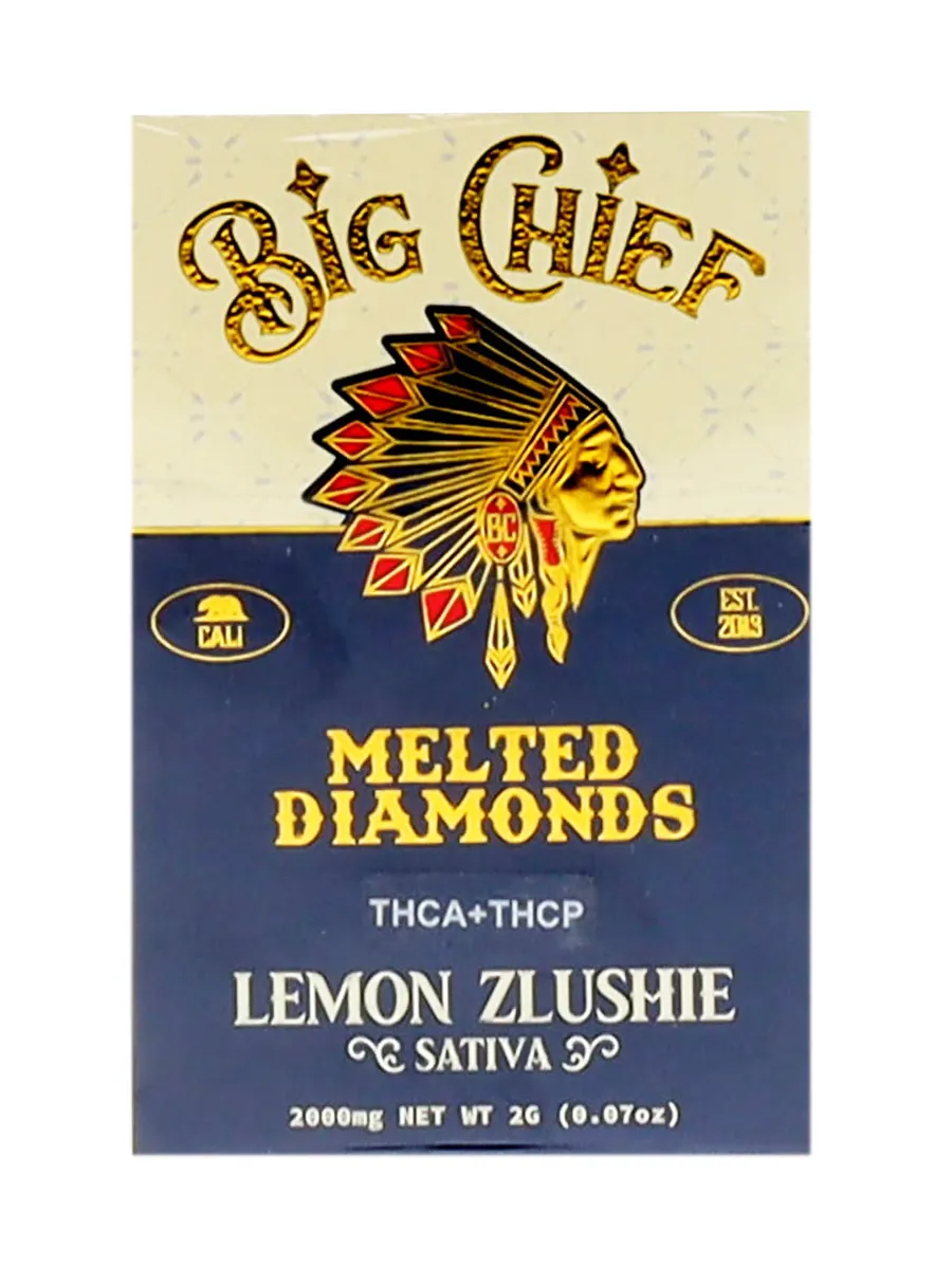 Lemon Zlushie Big Chief Melted Diamonds THCATHCP Cart 2G