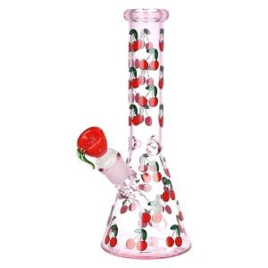 Life Is A Bowl Of Cherries Beaker Bong - 10in