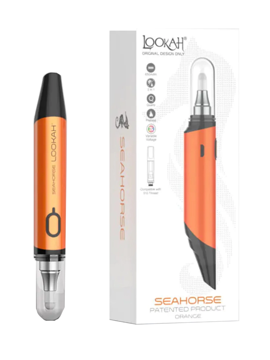 Lookah Seahorse Wax Dab Pen Orange